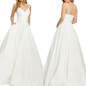 Mac Duggal Women's Dresses Mac Duggal Classic A-Line V-Neck Ballgown